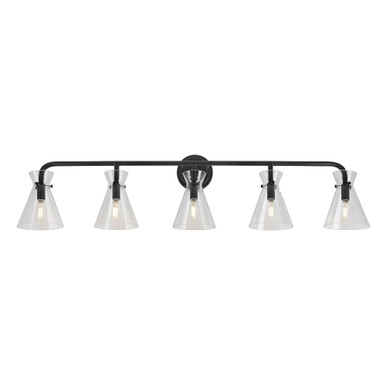 Beaker 5 Light Vanity Light by Forte - 5733-05