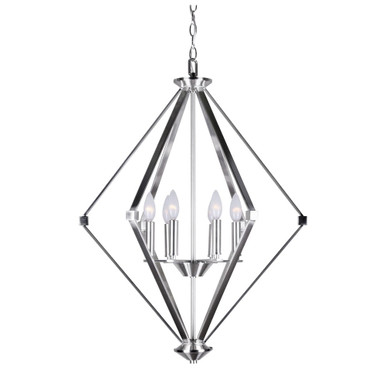 Eddy 6 Light Large Foyer Pendant by Forte - 7062-06