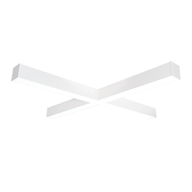 L Line Series 57W LED X Shaped Direct Linear Undercabinet by Nora - NLIN-X334