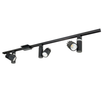 45W 3 LED 4 Foot Track Pack with 3 Aiden Track Head 48 In Length by Nora  - NTLE-8459