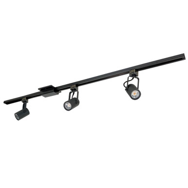 30W 3 LED 4 Foot Track Pack with 3 May Track Head 48 In Length by Nora  - NTLE-860L910