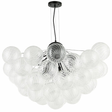 Charlize 12 Light Chandelier 21 Inch Tall and 36 Inch Wide by Dainolite - CLZ-3612C