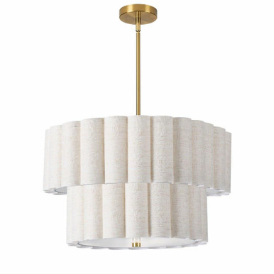 Pacifica 4 Light Pendant 12.5 Inch Tall and 22 Inch Wide by Dainolite - PCA-224P