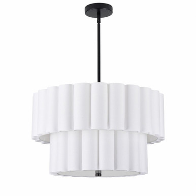 Pacifica 4 Light Pendant 12.5 Inch Tall and 22 Inch Wide by Dainolite - PCA-224P