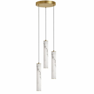 Reuben 30W 3 LED Pendant 13.25 Inch Tall and 12 Inch Wide by Dainolite - RBN-1230LEDP