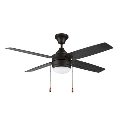 Aikman 4 Blade Ceiling Fan with Light Kit  52 Inches Wide by Litex - AK52