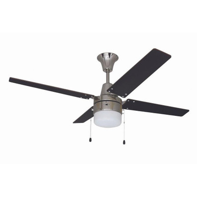 Wakefield 4 Blade Ceiling Fan with Light 48 Inch Wide by Litex - UBW48