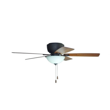 Riggio 5 Blade Ceiling Fan with Light Kit 52 Inch Wide by Litex - RG52