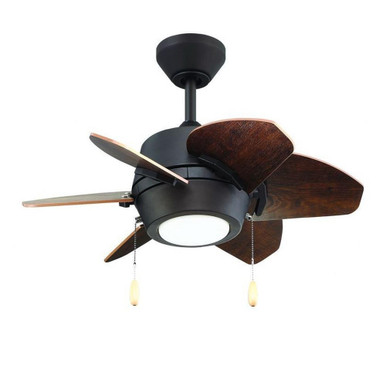 Gaskin 6 Blade Ceiling Fan with Light Kit 52 Inches Wide by Litex - GA24