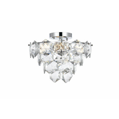 Adaline 6 Light Flush Mount 12 Inch Tall and 16 Inch Wide by Elegant - 1050F16