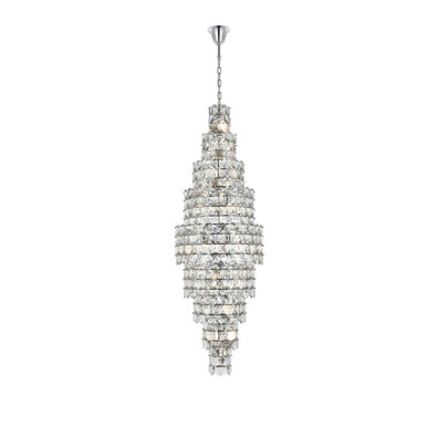 Adaline 41 Light Chandelier 91 Inch Tall and 30 Inch Wide by Elegant - 1050SR30