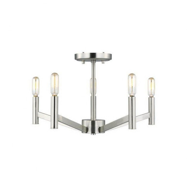 Vector 5 Light 18 Inch Wide Semi Flush Mount by Visual Comfort Studio - 7724305