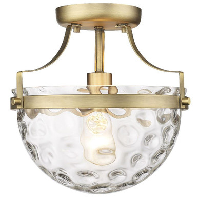 Quinn 1 Light 10.5 Inch Wide Semi Flush Mount by Acclaim - IN60099
