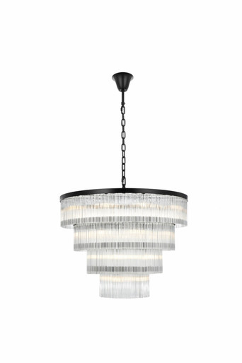 Harlow 28 Light Chandelier 31 Inch Tall and 40 Inch Wide by Elegant - 1070G40