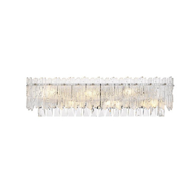 Emilia 6 Light Wall Sconce 7 Inch Tall and 27 Inch Wide by Elegant - 1780W27
