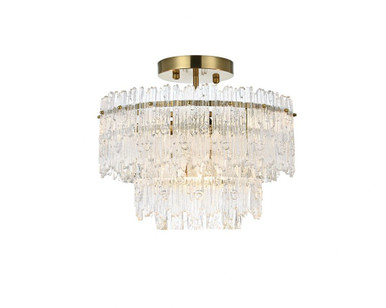 Emilia 4 Light 15 Inch Wide Flush Mount by Elegant - 1780F15