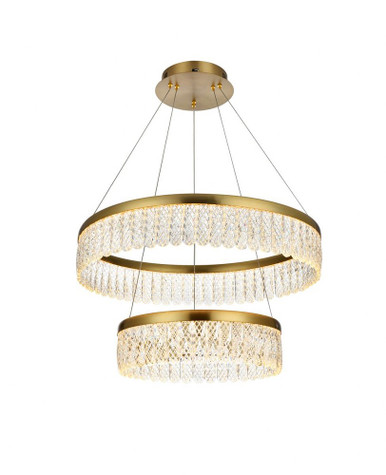 Rune 2 LED Light Medium Chandelier by Elegant - 2060G24