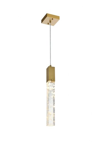 Aurora 6.5W 1 LED Pendant 19 Inch Tall and 5 Inch Wide by Elegant - 2088D5