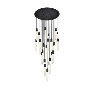 Aurora 6.5W 25 LED Chandelier 19 Inch Tall and 42 Inch Wide by Elegant - 2089G42