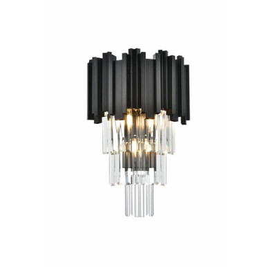 Willow 3 Light Wall Sconce 18 Inch Tall and 12 Inch Wide by Elegant - 3400W12