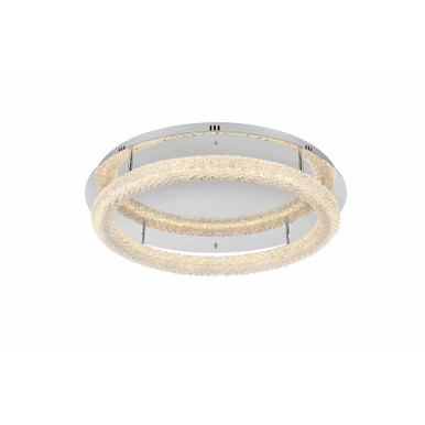 Bowen 38W 1 LED Flush Mount 5.5 Inch Tall and 29.5 Inch Wide by Elegant - 3800F30