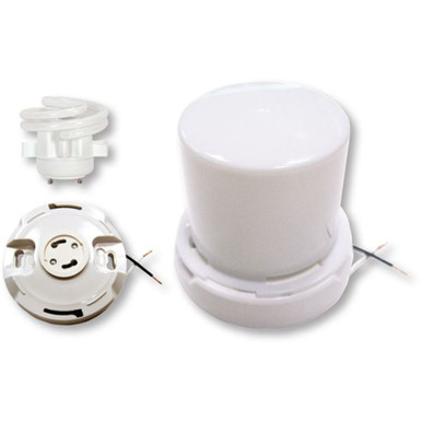 1 Light 4.75 Inch Wide Flush Mount with Twist on Lexan by Satco - 90/261-1