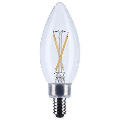 3W 3000K B11 LED Candelabra Base Replacement Bulb 3.97 Inch Length by Satco - S12490