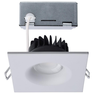 10W LED Direct Wire Square Downlight with Remote Driver by Satco - S11633R1