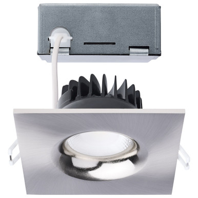 10W LED Direct Wire Square Downlight with Remote Driver by Satco - S11633R1