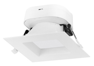 4 Inch 7W LED Direct Wire Square Downlight by Satco - S17W-4944943