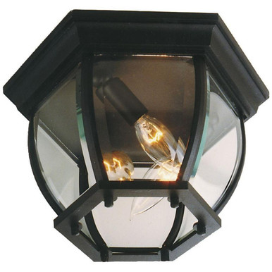 3 Light 11 Inch Wide Outdoor Flush Mount by Craftmade - Z433-TB