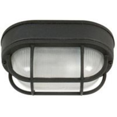 1 Light 9 Inch Wide Small Oval Outdoor Flush Mount by Craftmade - Z396-TB