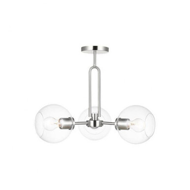 Codyn 3 Light 22 Inch Wide Semi Flush Mount by Visual Comfort Studio - 7755703