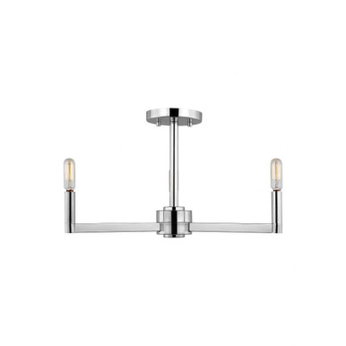 Fullton 3 Light 20 Inch Wide Semi Flush Mount by Visual Comfort Studio - 7764203