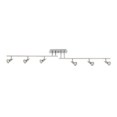 Viper 33W 6 Light 62 Inch Wide Semi Flush Mount by Access - 52043