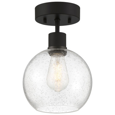 Port Nine 1 Light 12 Inch Length Steel Semi Flush Mount by Access - 63148LEDDLP-MBL