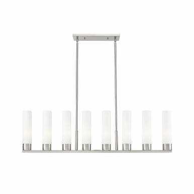 Boreas 8 Light Stem Hung Island 13.75 Inch and 48 Inch Wide by Innovations - 617-8I-G617-11