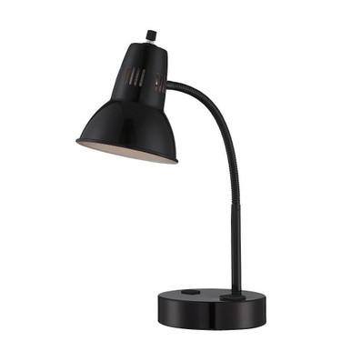 Pagan One Light Desk Lamp 6 Inches Wide by 20 Inches High by Lite Source - LS-22780SB