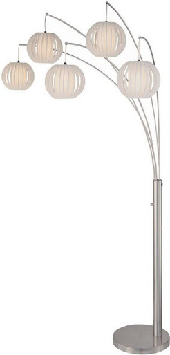 Deion 5 Light Arch Floor Lamp 90 x 78 Inches by Lite Source - LS-8872PS