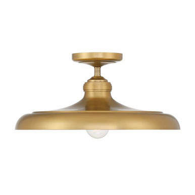 Crowne 1 Light Semi Flush Mount 7.25 Inch and 16 Inch Wide by Minka Lavery - 3936