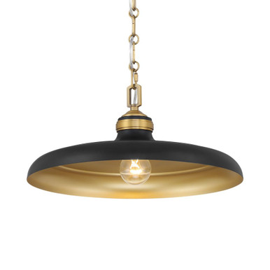 Crowne 1 Light Pendant 7.25 Inch Tall and 16 Inch Wide by Minka Lavery - 3935