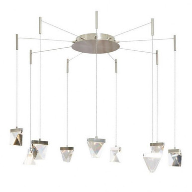 Atlas 45W 9 LED Light Medium Pendant by Abra - 10073PN