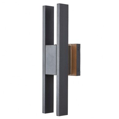 Slate 24W 2 LED Outdoor Wall Lantern by Abra - 50007ODW
