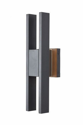 Slate 24W 2 LED Outdoor Wall Lantern by Abra - 50007ODW