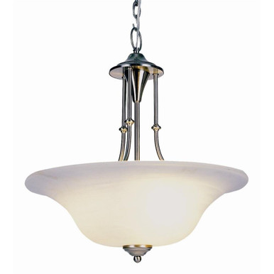3 Light Alabaster Glass Large Pendant by Trans Globe - 6543