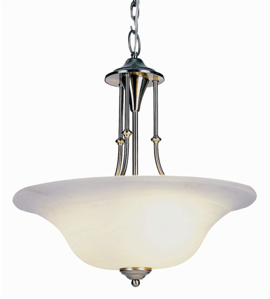 3 Light Alabaster Glass Large Pendant by Trans Globe - 6543