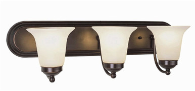3 Light Wall Sconce 24 Inch Wide by Trans Globe - 3503