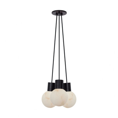 Mina 27W 3 LED Small Chandelier 7.6 Inch Tall by Visual Comfort Modern - SLCH542