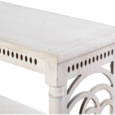 3 Tier Console Table 47.25 Inch Wide and 33 Inch Tall by Stylecraft - AF18348DS