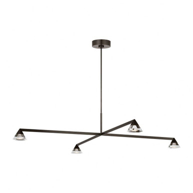 Midrand 31.9W 4 LED Crystal Chandelier by Visual Comfort Modern - SLCH752